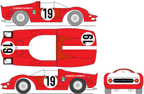 Ferrari 365P2 Scuderia Filipinetti Le Mans (1966)