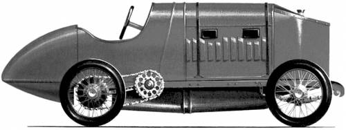 Fiat 300 hp Land Speed Record Car (1913)