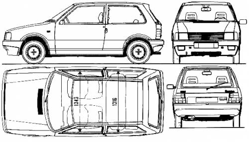 Fiat Uno 3-Door Turbo ie (1987)