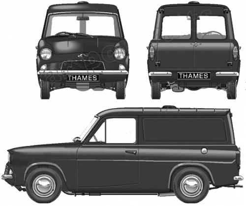 Ford Anglia 307E Thames 5cwt Van (1961)