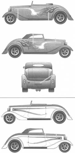 Ford Cabriolet Street Rod Thom Taylor (1934)