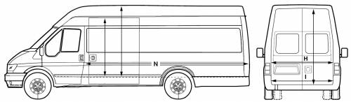 Ford E Transit Van LWB Jumbo (2005)