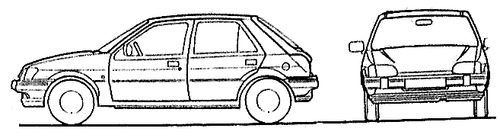 Ford Fiesta Mk.III 5-Door (1989)