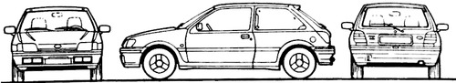 Ford Fiesta Mk.III Turbo (1991)