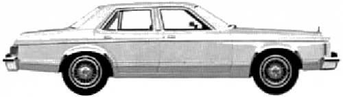 Ford Granada Ghia 4-Door Sedan (1980)