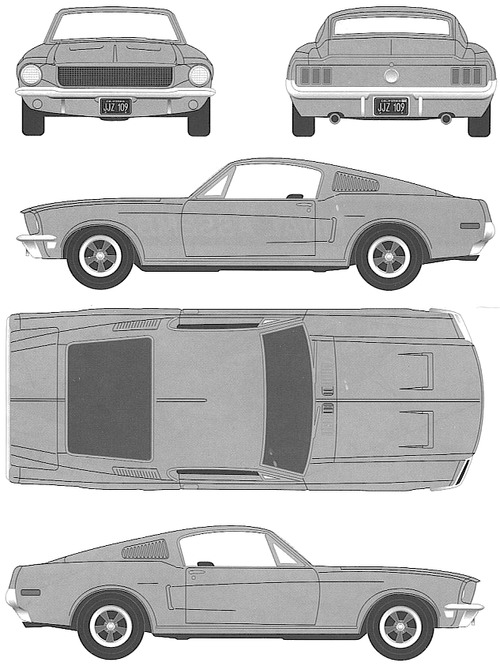 Ford Mustang GT [Bullitt] (1968)