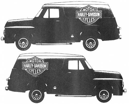Ford Panel Delivery Harley Davidson (1955)