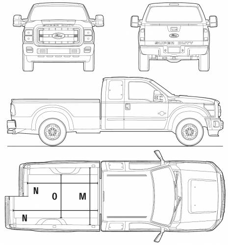 Ford Super Duty Extended Cab (2010)