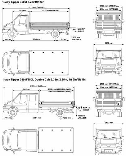 Ford Transit 1-Way Tipper (2008)