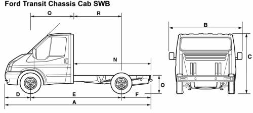 Ford Transit Chassic Cab SWB (2008)