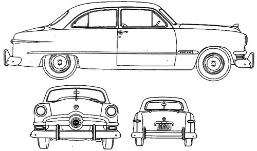 Ford V8 Custom DeLuxe Tudor (1950)