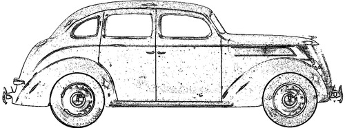 Ford V8 DeLuxe Fordor Touring Sedan (1937)