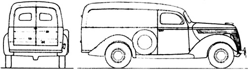 Ford V8 Panel Van Model 108 (1938)