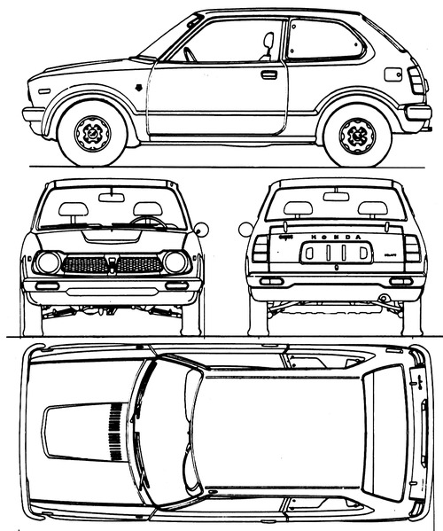 Honda Civic 3-Door (1975)