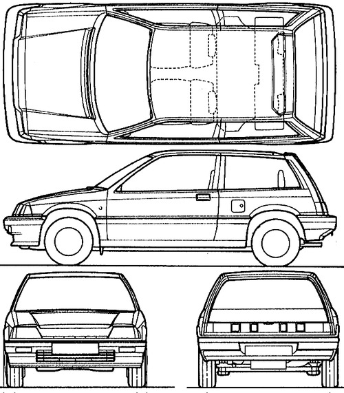Honda Civic 3-Door (1987)