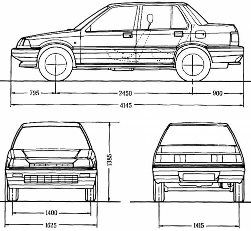 Honda Civic 4-Door Sedan (1987)