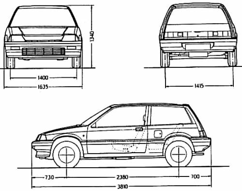 Honda Civic Hatchback (1985)