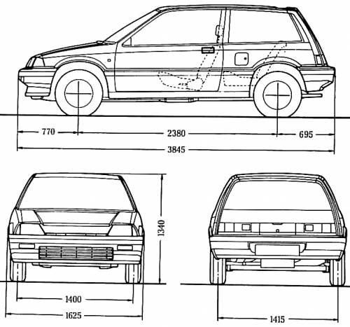 Honda Civic Hatchback GL (1987)