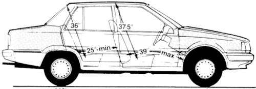 Hyundai Pony 1.3 GL 4-Door (1986)