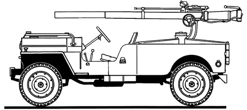 Jeep CJ-6 M40C-1 Recoilless Rifle