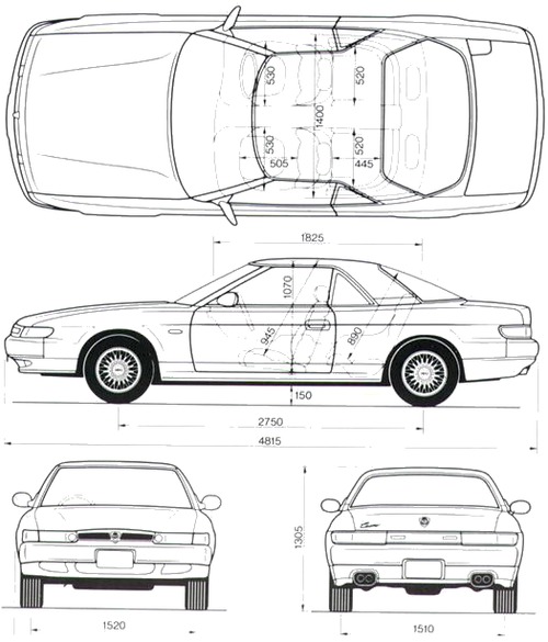 Mazda Eunos Cosmo blueprint
