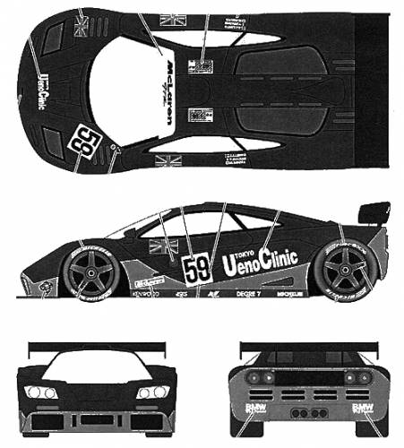 Mclaren F1-GTR Ueno Clinic LeMans (1995)