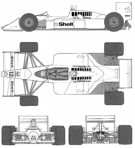Mclaren Honda MP4-4 F1 GP (1988)