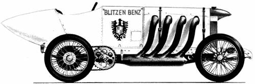 Blitzen Benz Land Speed Rekord Car (1910)