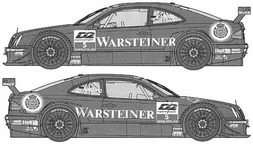 Mercedes-Benz CLK DTM Team Warsteiner (2000)