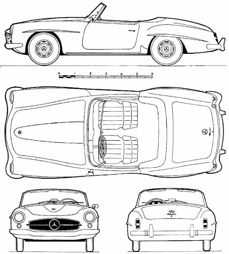 Mercedes-Benz SL Convertible (1964)