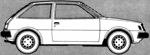 Mitsubishi Colt 3-Door 1400 GLX (1980)