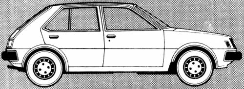Mitsubishi Colt 5-Door 1400 GLX (1980)