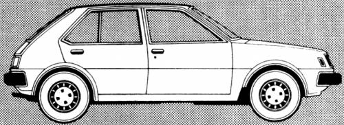 Mitsubishi Colt 5-Door 1400 GLX (1980)