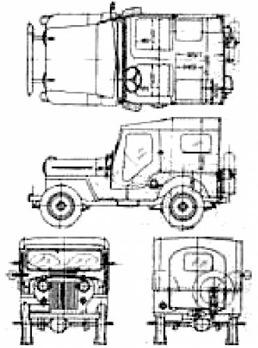 Mitsubishi Jeep CJ3B-J3 JH4 76ps