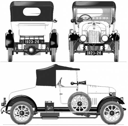 Morris Cowley Bullnose 2 seater (1923)