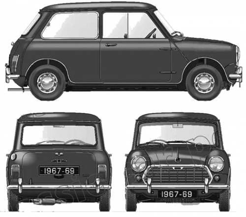 Morris Mini Mk.II Super Deluxe 1000cc 1967-69