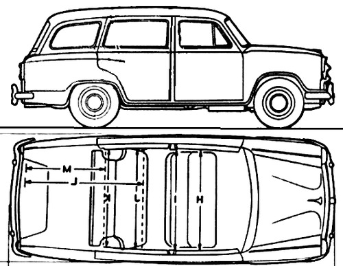 Morris Oxford Traveller Mk.IV (1958)