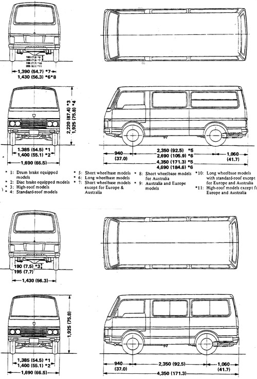 Nissan-Datsun Caravan-Urvan-Homy E23