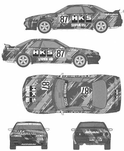 Nissan Skyline GT-R R32 HKS Group A (1993)