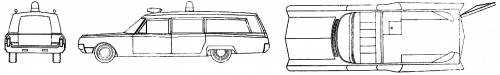 Oldsmobile 98 Cotner- Bevington Ambulance 41 inch (1966)