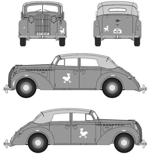 Opel Admiral Cabriolet Sedan (1939)