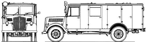 Opel Blitz 3t LF8 KHD Fire Truck