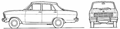 Opel Kadett B 4-Door 1100 (1971)