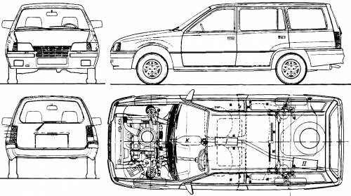 Opel Kadett E 5-Door Caravan