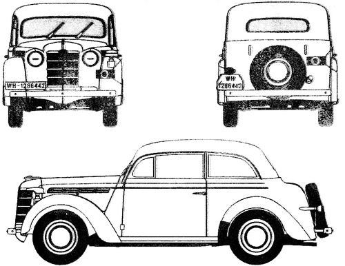 Opel Kadett K38 2df Coach (1938)