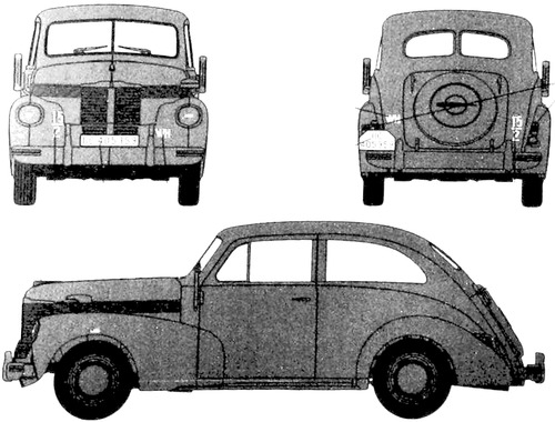 Opel Kapitan Saloon 2-Door (1938)