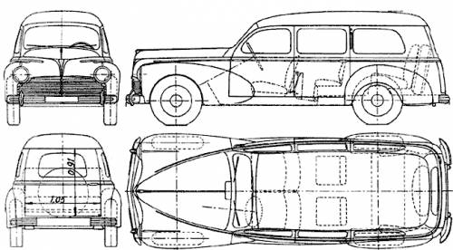 Peugeot 203L Familiale (1950)