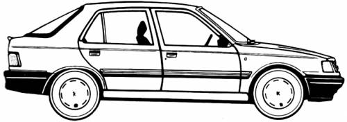 Peugeot 309 1.3 GL 5-Door (1988)
