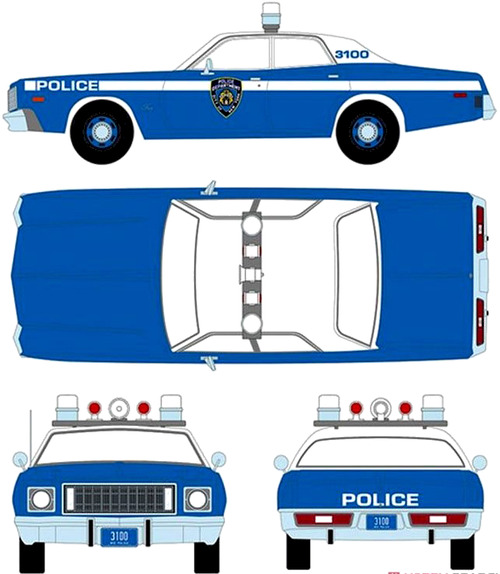 Plymouth Fury 4-Door Sedan NYPD (1975)