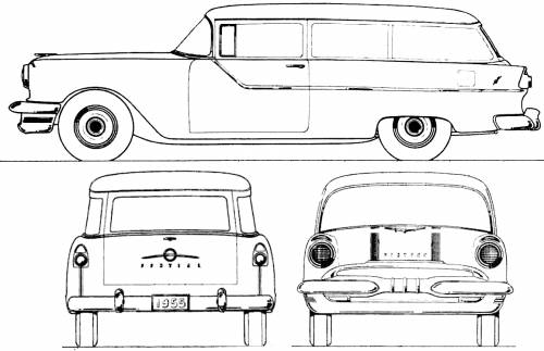 Pontiac Chieftain 860 2-Door Station Wagon (1955)